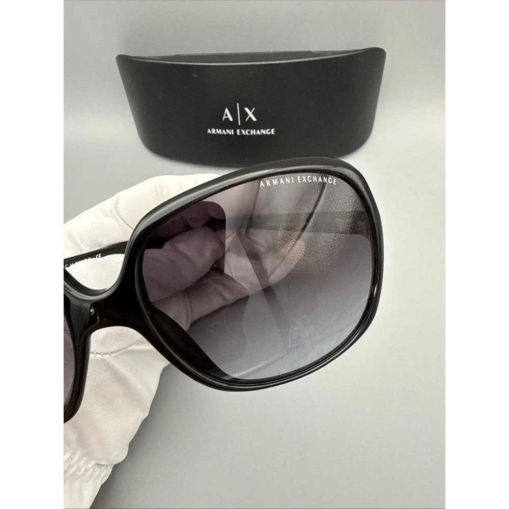Armani Exchange AX208/S Large AUTHENTIC BLACK Sunglasses 60-17 130 w/Armani case